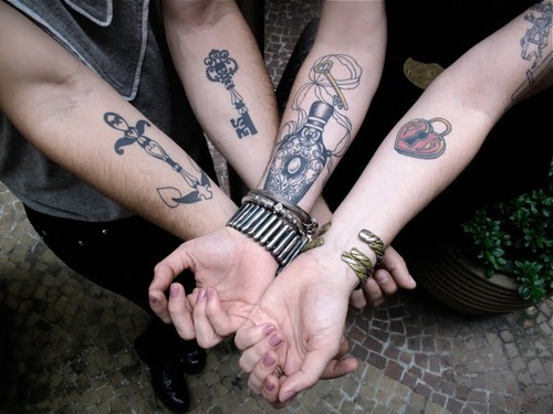 Awesome Art Key Forearm Tattoos for Men
