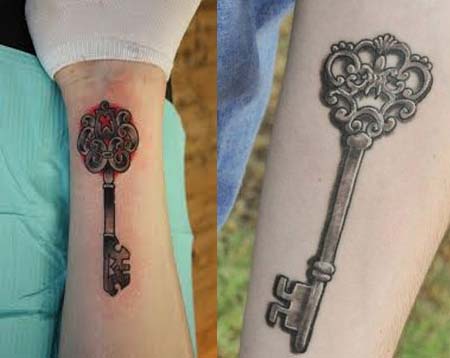 Wonderful Skeleton Key Tattoos Design Ideas for Men