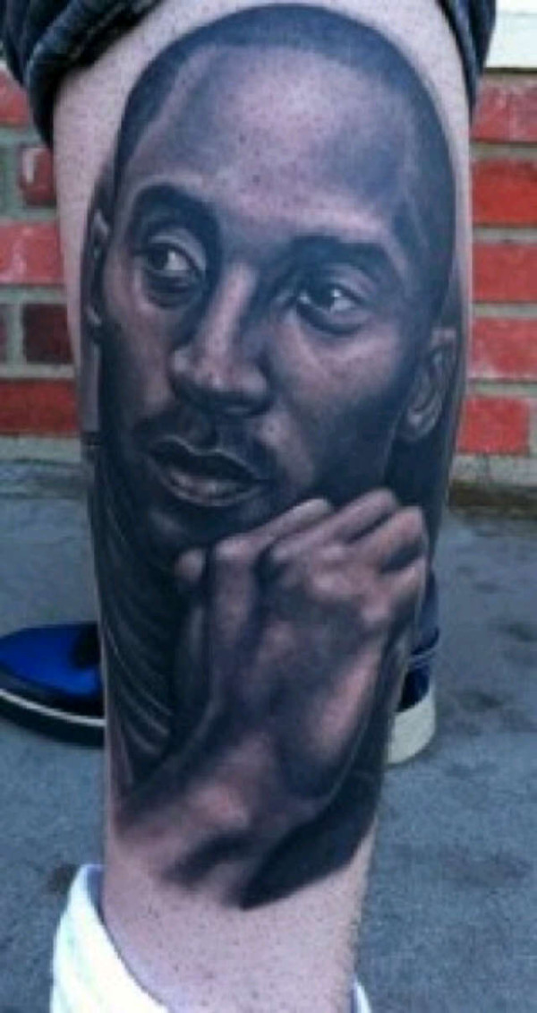 Creative Kobe Bryant Tattoo Design