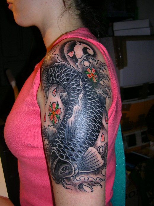 Best Koi Fish Tattoo Designs For Girl