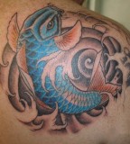 Best Koi Fish Tattoo Designs For Back Shoulder