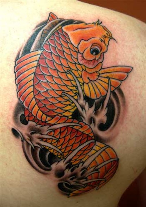 Fashionable Koi Fish Tattoo Designs