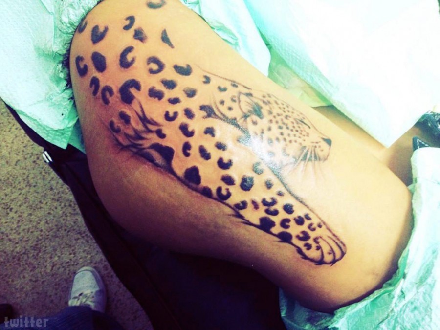 Photos Jenelle Evans Gets Huge Leopard Tattoo Explains What It