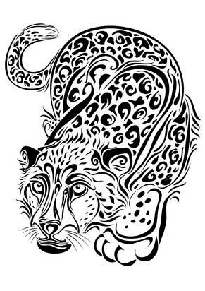 The Power Symbol Leopard Tattoos