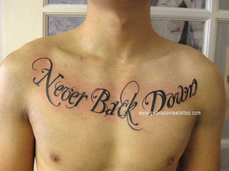 Lettering Tattoo By Gwan Soon Lee Tattoo