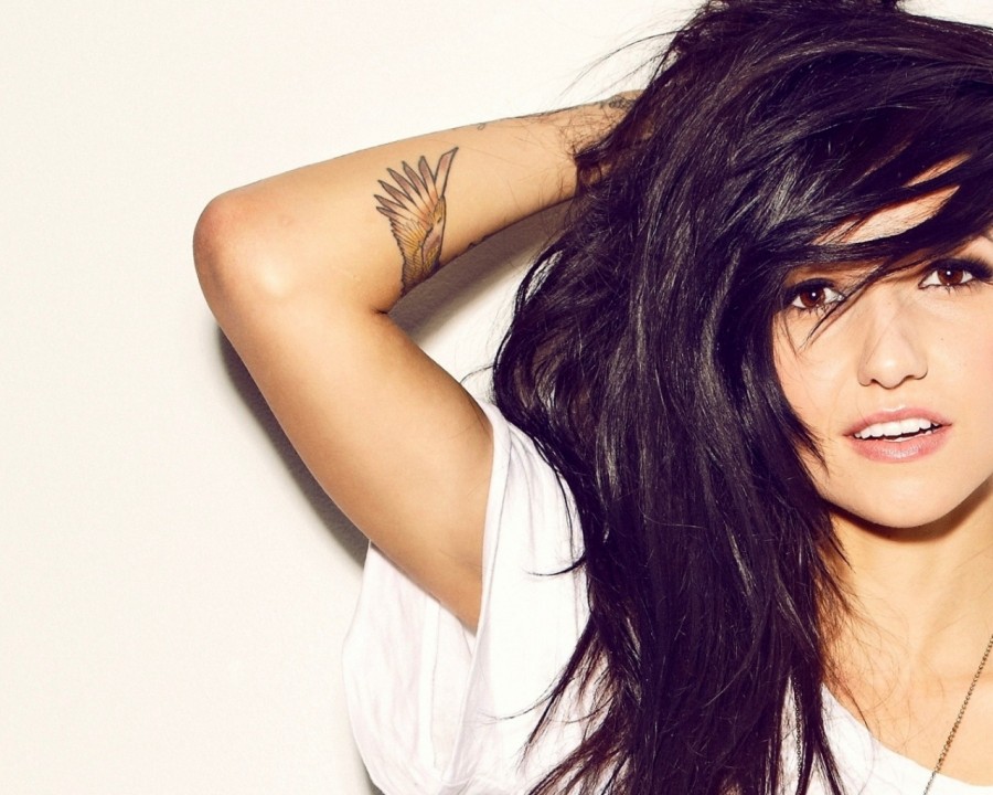Bird Wings Tattoo in hand Lights Poxleitner Brunettes Women