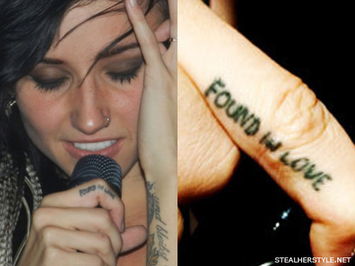 Found Love Tattoo in Finger Lights Valerie Poxleitner