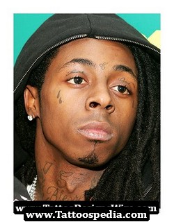 Lil Wayne Cheek Tattoo Design