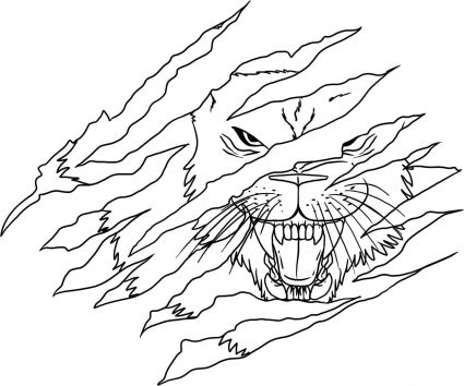 Lion Face Tattoo Draw