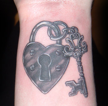 Lock wth Key Tattoo Design