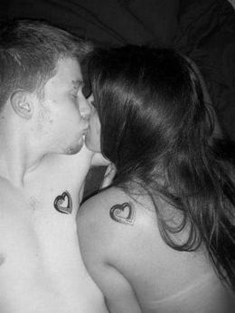 White Ink Love Tattoos Couples (NSFW)