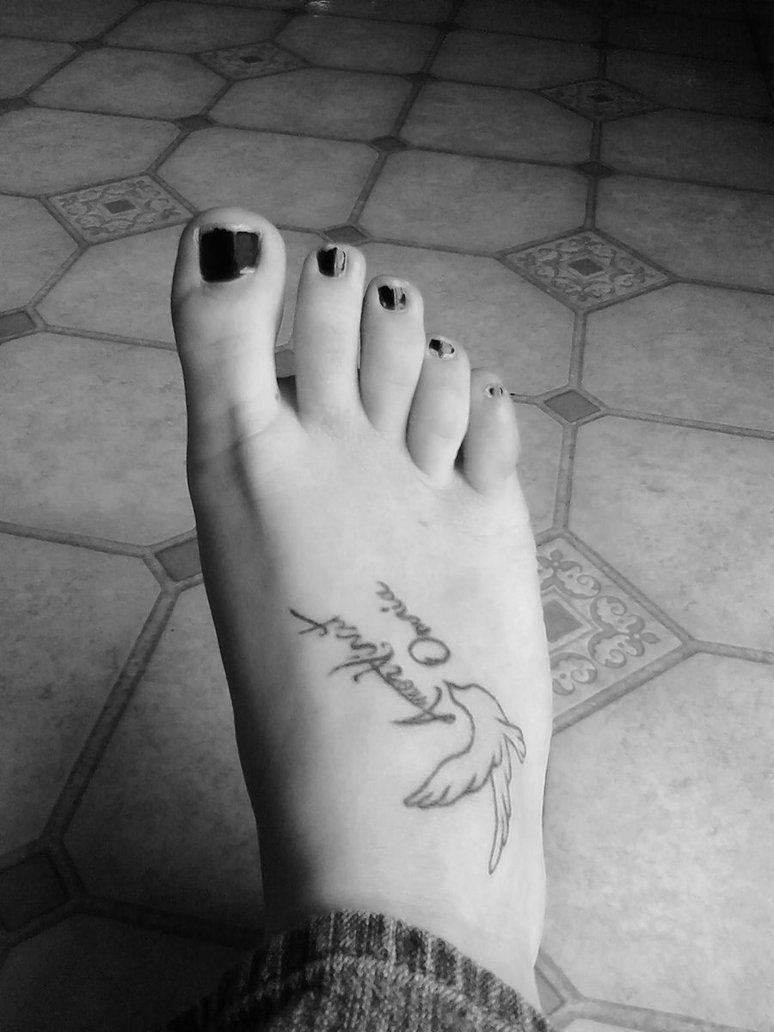 Foot Tattoo Love Conquers All By Blazingsunset