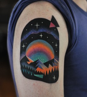 lsd landscape tattoo