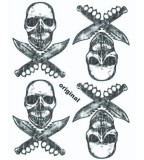 Skulls and Daggers Tattoo Design Sketches - Skull Tattoos