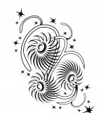 Tattoo Coloring Pages Animals Swirly Flowers