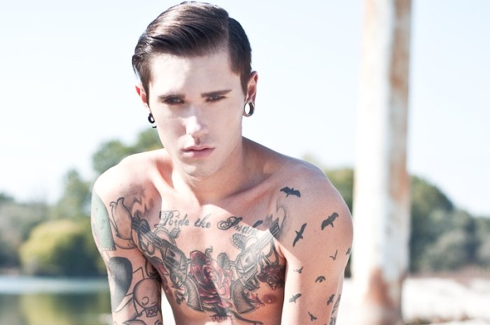 Awesome Male Models With Crazy Tattoo