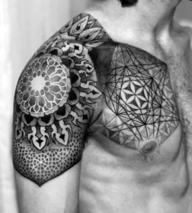 mandala dotwork tattoos for men mandala dotwork tattoos for men