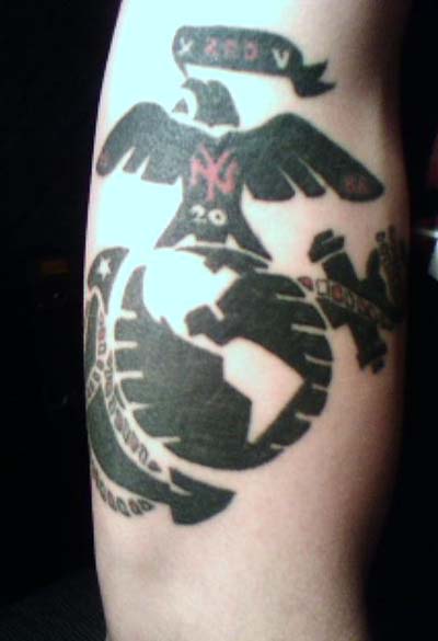 New York USMC Tattoo