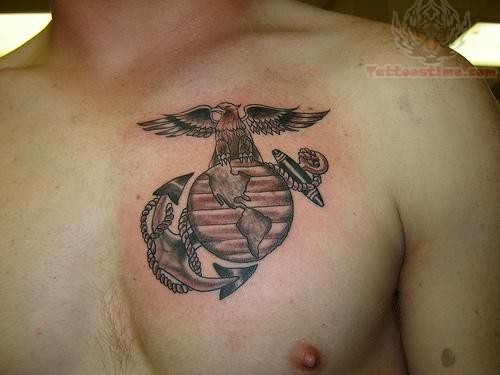 Simple Marine Tattoos Designs