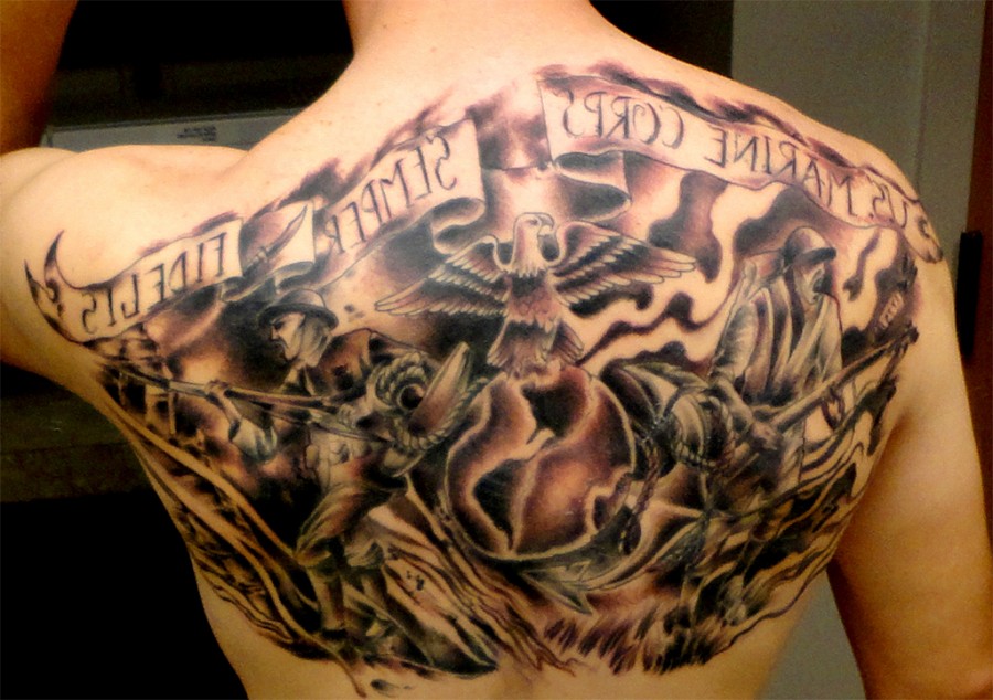 My Moto Tat Marine Corps Tattoos