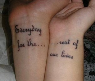 Embarrassing Matching Tattoos That Brand Couples Fanbox