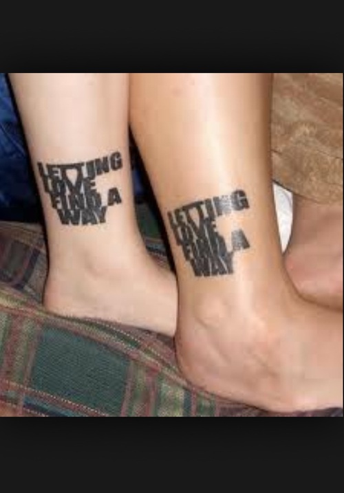 Awesome Matching Tattoo Design for Couples