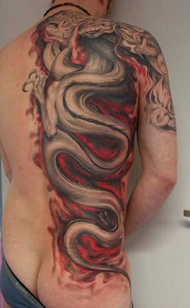 Chinese Dragon Tattoos Design Idea for Men (NSFW)