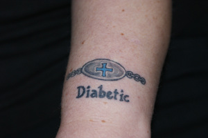 Blue Design Medic Alert Tattoos Pictures