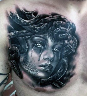 medusa chest tattoos for men medusa chest tattoos for men