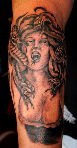 Fabulous Tattoo Medusa by The Red Parlour