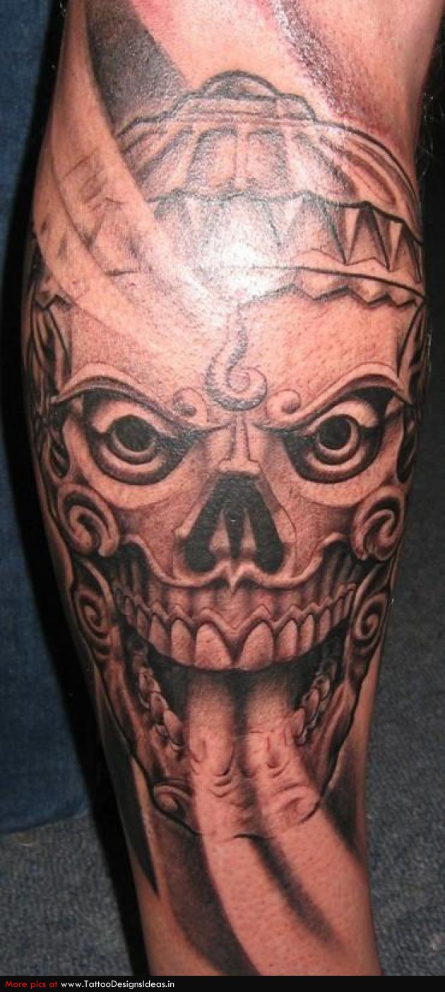 Sleeve / Upper-arm Skull Tattoo Designs – Skull Tattoos