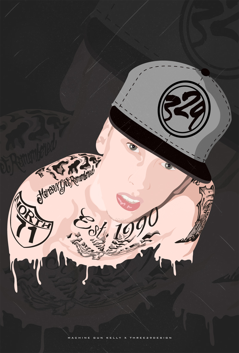 329 X MGK Illustration a Tattoo Artist