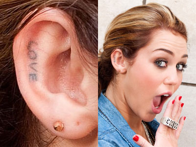 Miley Cyrus Tattoos Amp Meanings Pictures Gallery