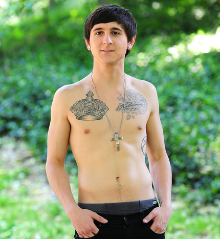 Popstar Mitchel Mussos Shirtless Shoot