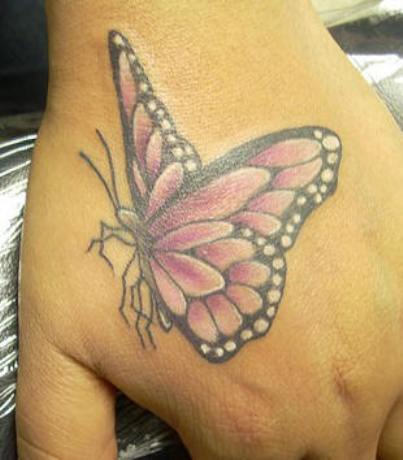 Feminine Purple-Winged Monarch Butterfly Tattoos for Women – Butterfly Tattoos