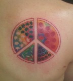 Peace Sign Tattoo Design For Women