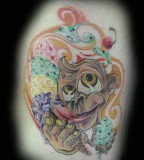 Cartoon Monkey Tattoos Art