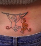 A couple Funny Monkey Tattoos