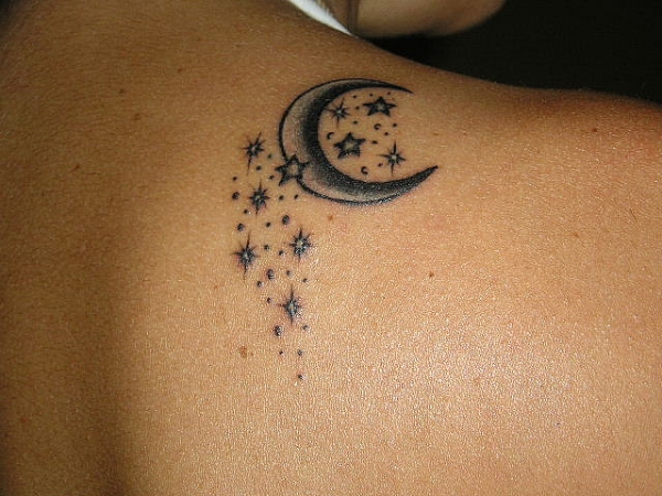 Groovy Moon Tattoo Designs Inspiration