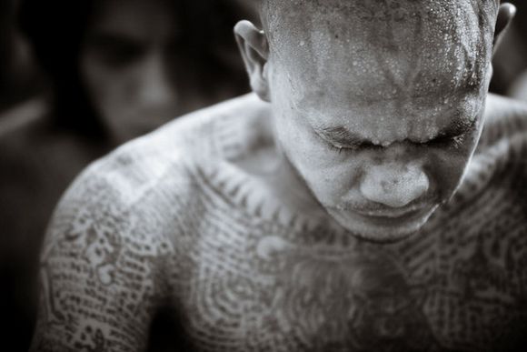 Charming Muay Thai Full Body Tattoo Sample Picture
