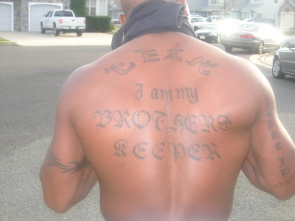My Cuzn Tyrones Tattooleak At The Top Andi Am My Brothers