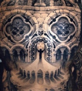 mythical full back tattoos for men mythical full back tattoos for men