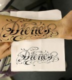 Cool Name Tattoos On Forearm Writing