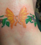 Cute Butterfly Tattoo Design For Girls
