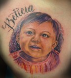 Baby Name Tribute Tattoos Design
