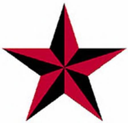 Nautical Star Tattoo Color Idea