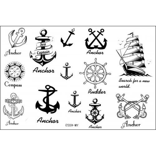 Popular Nautical Temporary Tattoo Waterproof