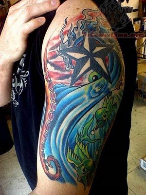 Nautical Tattoos Pictures Sleeve