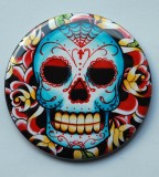 Pocket Mirror Old School Sugar Skull Tattoo Ideas