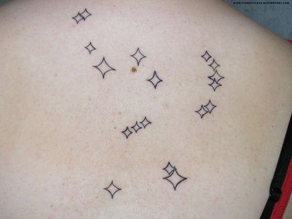 Quadrangle Stars Constellation Tattoo